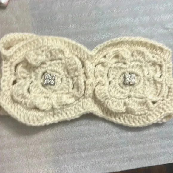 KNITTED HEAD BAND & NECK WARMER
-HAND MADE - Picture 2 of 3